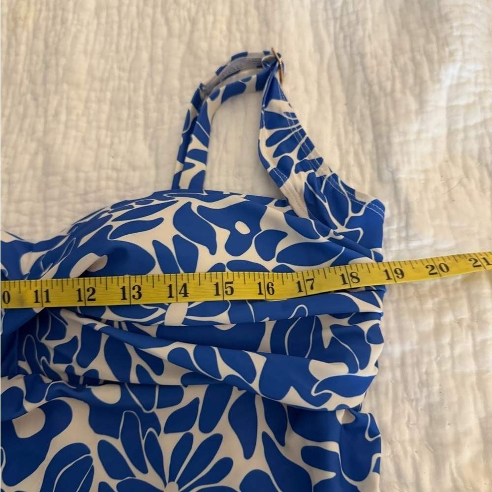 NWT Nicole Miller High Waist Skirted Floral Tankini | XL L. 2 piece set - Picture 8 of 16